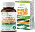 Turmeric Supplement Hrx- Immune Supplement, Metabolism Booster Joint Support Supplement with Turmeric Curcumin, Boswellia, Curcuma & Black Pepper Extract - 60 Capsules