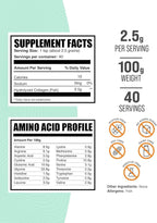 BulkSupplements.com Marine Collagen Powder - Marine Collagen Peptides Supplement, for Hair, Skin, & Nails - Hydyrolyzed & Gluten Free, 2.5g per Serving, 100g (3.5 oz) (Pack of 1)