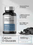 Horbäach Calcium D-Glucarate 1000mg | 120 Capsules | Non-GMO, Gluten Free Supplement
