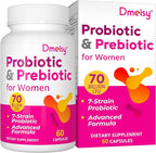 Vaginal Probiotics, 70 Billion CFU Probiotics for Women, 13-in-1 Womens Probiotic & Organic Prebiotics for Vaginal, Urinary, pH Balance, Immune, Gut & Digestive, Bloating Health - 2 Months Supply