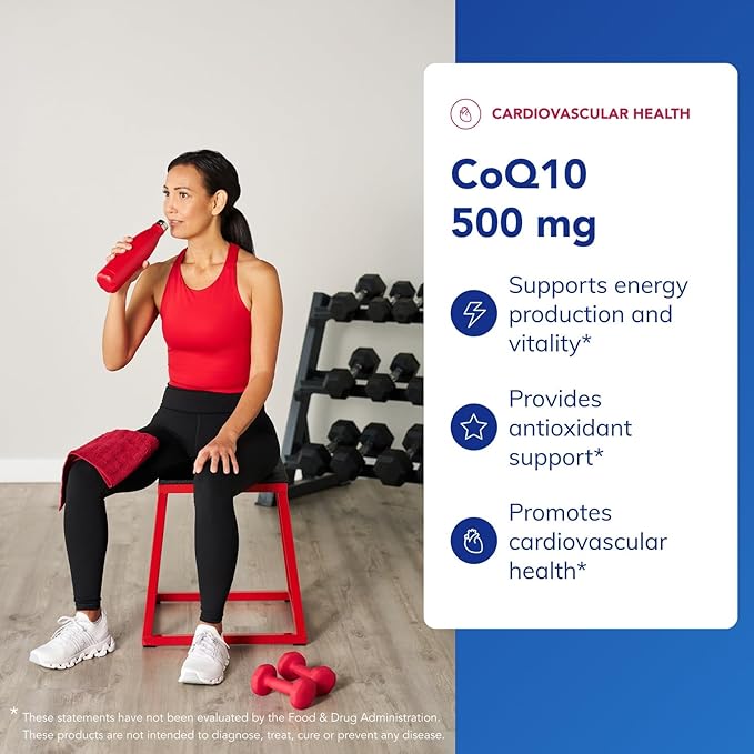 Pure Encapsulations CoQ10 500 mg | Coenzyme Q10 Supplement for Energy, Antioxidants, Brain and Cellular Health, Cognition, and Cardiovascular Support* | 60 Capsules