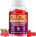 Creatine Monohydrate Gummies Infused with 5g Creatine for Men and Women, Chewable Creatine Monohydrate for Muscle Strength, Muscle Builder, Energy Boost, Pre-Workout Supplement- 90 Raspberry Gummies