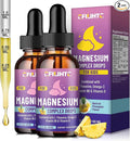 Kids Magnesium Liquid Drops-Magnesium Glycinate Liquid for Kids Supplement-w/L-theanine, Omega-3, Vitamin B6, D3 - for Sleep, Relaxation, Brain, Bones - Pineapple Flavor, 4 Fl Oz