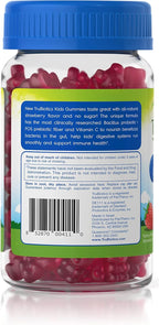 TruBiotics Probiotics for Kids with Prebiotics & Vitamin C, Sugar-Free Gummies for Digestive & Immune Health Support, Chewable Kids Probiotic Supplement, Natural Strawberry Flavor, 40 Gummies