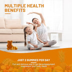 Potassium Magnesium Gummies - Magnesium Glycinate B6,D3 & Potassium Citrate for Leg Cramps,Muscle,Electroyte for Adults Kids,Sugar-Free - 60 Orange Gummies