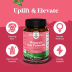 Extra Strength Saw Palmetto for Women 500mg - DHT Blocker for Women 30-Day Supply - Hair Vitamins for Hair Loss Supplement - Pure Saw Palmetto Extract Capsules with Maca Root & Biotin - 90 Count