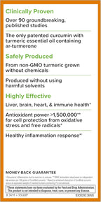 Terry Naturally CuraMed 750 mg - Antioxidant Supplement for Brain & Heart Health Support - Supplement with High-Potency Curcumin Complex - Kidney, Liver & Immune Health Support - 120 Softgels (1 Pack)