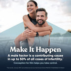 Eu Natural Conception for Him - Male Fertility Supplements with Ashwagandha, Folate & Zinc - Sperm Count, Motility & Strength Support - Fertility Support for Men, 120 Vegetarian Capsules
