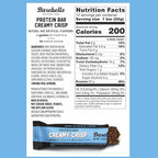 Barebells Protein Bars Creamy Crisp - 12 Count, 20g High Protein Treats - Chocolate Nutrition Bar with 1g Total Sugars - On-The-Go Breakfast or Post-Workout Snack