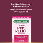 Nature's Bounty Optimal Solutions Advanced PMS Relief for Menstrual Cycle Support, PMS Support Supplement for Women, Bloating Relief – Chasteberry, Hormone-Free, 60 Vegetarian Capsules (Pack of 2)