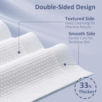 Ourmed Life Face Towels, Disposable Biodegradable Clean Facial Towels for Sensitive Skin, Lint- free Face Cloths for Makeup Remover, Skincare and Women Cleaning, Dry Wipes,240 Count Dot Texture