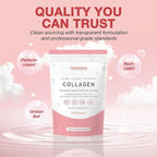 Multi-Type Collagen Powder (Watermelon) – Types I, II, III, V & X for Skin, Hair, Nail & Joint Support – Multi Collagen Supplement With Biotin, Vitamin C & Hyaluronic Acid – Grass-Fed, Non-GMO
