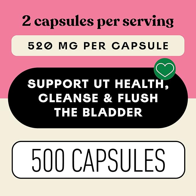D Mannose 520mg Capsules - Organic D Mannose Supplement for UT Support, Urinary Tract Bladder Health Pills, Plant Based Formula, Vegan Non GMO, No Fillers, 500 Capsule Count Made USA Certified Kosher