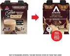 Atkins Mocha Latte Iced Coffee Flavored Protein Shake, High Protein, Low Glycemic, Low Carb and Low Sugar Shakes, Keto-Friendly, 12 Pack