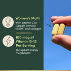 Nature’s Bounty High Potency Women’s Complete Multivitamin, Daily Vitamin with Vitamin C, Supports Heart Health & Immune Function, Essential Nutrition for Women, 120 Caplets