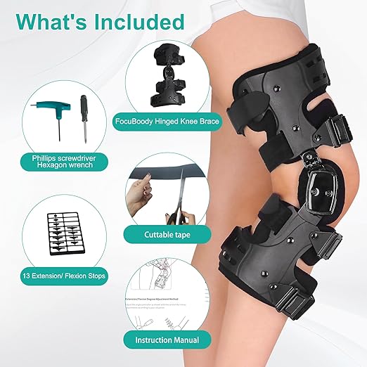 OA Unloader Knee Brace, Support for Arthritis Pain, Osteoarthritis, Cartilage Defect Repair, Avascular Necrosis, Bone on Bone Knee Joint Pain and Degeneration Medial Inside (Right Leg)
