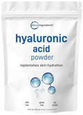Hyaluronic Acid Serum Powder, 100 Grams | Low Molecular Weight, Cosmetics Grade | Skin Hydration and Moisture Support Supplements | Vegan, Water Soluble (Within 2 Hours)