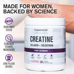 Jacked Factory Creatine for Women - Creatine Monohydrate with Collagen + Colostrum to Support Workout Performance, Lean Muscle Growth, Healthy Hair, Skin, & Nails - 30 Servings, Watermelon
