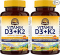 Vitalitown Vitamin D3 K2 Supplement, Vitamin D3 10000 IU Vitamin K2 (MK7) 200 mcg, 90 Softgels (Pack of 2), Non-GMO, No Gluten & Soy, for Bone, Teeth, Immune & Heart Health