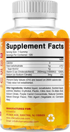 Vitamatic Sugar Free Vitamin D3 10000 IU - 120 Pectin Based Gummies - Great Taste - Healthy Bones, Mood & Immune System Function - Non-GMO - 120 Servings