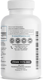 Bronson Melatonin 12mg Fast Dissolve Nighttime Sleep Aid Support & Relaxation Support, 360 Peppermint Vegetarian Lozenges