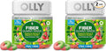 OLLY Fiber Gummy Rings, 5g Prebiotic Fiber, FOS (Fructo-oligosaccharides), Digestive Support, Berry Melon 50ct (Pack of 2)
