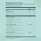 Four Sigmatic Organic Greens Powder | Greens Superfood Powder with Probiotics & Prebiotics | Super Greens with Moringa, Chaga & Turkey Tail | (4.94 oz.)
