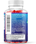 Kids Fiber Gummies – Sugar Free Prebiotic Plant-Based Fiber 4g per Serving Supplement - Improved Soluble Formula Supports Digestive Health & Regularity - Natural Berry Flavor Chewable - 60 Gummies