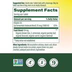 MegaFood Vitamin D3 1000 IU (25 mcg) - Vitamin D Supplements with Real Food, Immune Support, Supports Bones, Teeth & Muscles, Vegetarian, Gluten-Free, Non-GMO, Kosher – 60 Tablets, 60 Servings