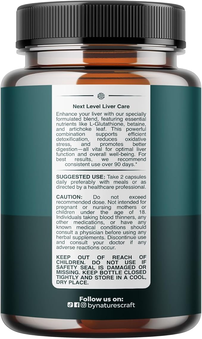 Pro Liver Support Supplement - 2X More Effective Than Milk Thistle - Advanced Liver Health Supplement with Clinically Tested 4’Liver Cleanse Detox & Repair Support - 60 Count (Pack of 2)