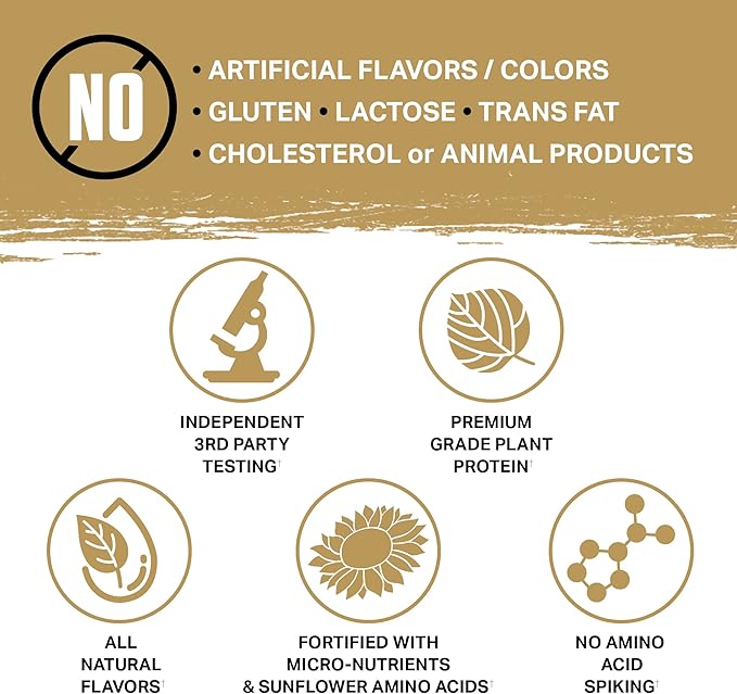 Ambrosia Planta - Plant-Based Protein Powder 20g | Dairy Free Vegan Protein Powder with BCAA Amino Acids | Keto-Friendly, No Added Sugar | 25 Servings | Strawberry Ice Cream
