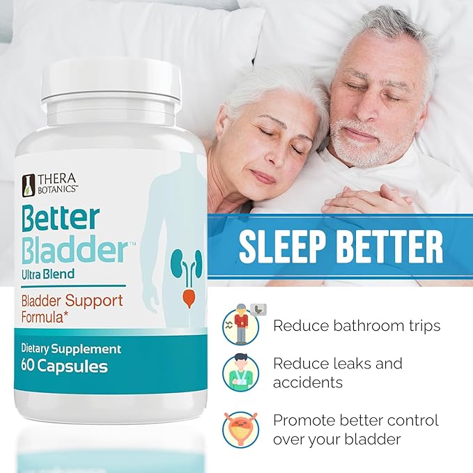 Better Bladder Ultra Control Supplement for Women & Men – Bladder Support Supplement Enhanced with Vitamin D3 to Help Reduce Urinary Leaks, Frequency & Urgency - 120 Count (2 Bottles)