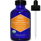 Zongle Therapeutics Organic, Pumpkin Seed Oil, Supplement, for Hair Growth – 100% Pure, Pumpkin Seed Oil, Cold Pressed, 4 OZ
