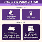 ORGANIC INDIA Peaceful Sleep Herbal Supplement - Deep Sleep Aid for Adults, Natural Herbal Aid Without Melatonin, Supports Circadian Rhythm, USDA Certified Organic, Non-GMO - 90 Capsules