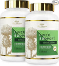 Liver Cleanse Detox & Repair - Milk Thistle Supplement, with Silymarin, N-Acetyl Cysteine(NAC), Artichoke, Turmeric & Dandelion for Liver Detox, Cleanse, Gluten Free, Non-GMO - 240 Capsules