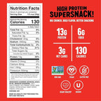 The Only Bean Crunchy Roasted Edamame Snack (Sriracha), High Protein Snacks (13g) Healthy Protein Chips, Keto Friendly Food (2g Net), Plant-Based Vegan Snacks, Office Snacks, Spicy Snack, 4oz (3 Pack)