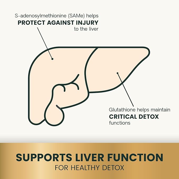 VetriScience Same Liver Health Tablets for Cats & Small Dogs – 90 mg S-Adenosyl Methionine Liver Support Supplement, Methionine Health and Detox Supplement, Glutathione Antioxidant, Tablets, 30 Cnt