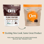 OM MUSHROOM SUPERFOOD Master Blend Vegan Protein – Organic Chocolate Plant Protein with 10 Mushrooms, Ashwagandha, BCAAs & B12 – Energy, Recovery & Immune Support – 1.2 lb (16 Servings)