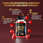 Beet Root Gummies - Advanced Nitric Oxide Blood Pressure & Heart Soft Chews Support Supplement - Men Women Natural Chewable Beets for Cardiovascular Health & Energy - Sugar-Free Vegan