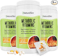 NaturalSlim Metabolic Vitamins - Combination of High Potency Multivitamins, Minerals, B Complex, Msm, & Digestive Formula Supplements for Men & Women - Energy & Metabolism Support - 3pack