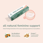 Vulva Moisture Cream - Daily Feminine Care Moisturizer Helping with Vaginal Dryness, Burning, Itching, Lubrication & Comfort for Women Estrogen Free, Non-GMO, Omega-7, Vitamin E, 1.76 Fl Oz, 1 Pack