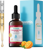 Nuvamin – Liquid Iron Drops for Women, Men, Adults, Pregnant, & Lactating. 2Fl.Oz,18mg of Elemental Iron, 60 Daily Servings. All Natural - High Absorption - No Metallic Aftertaste, Orange Flavor