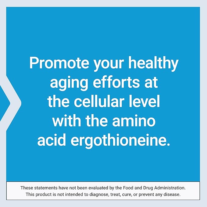 Life Extension Essential Youth L-Ergothioneine – Promotes Longevity & Healthy Aging – Gluten-Free – Non-GMO – Vegetarian – 5 mg – 30 Vegetarian Capsules