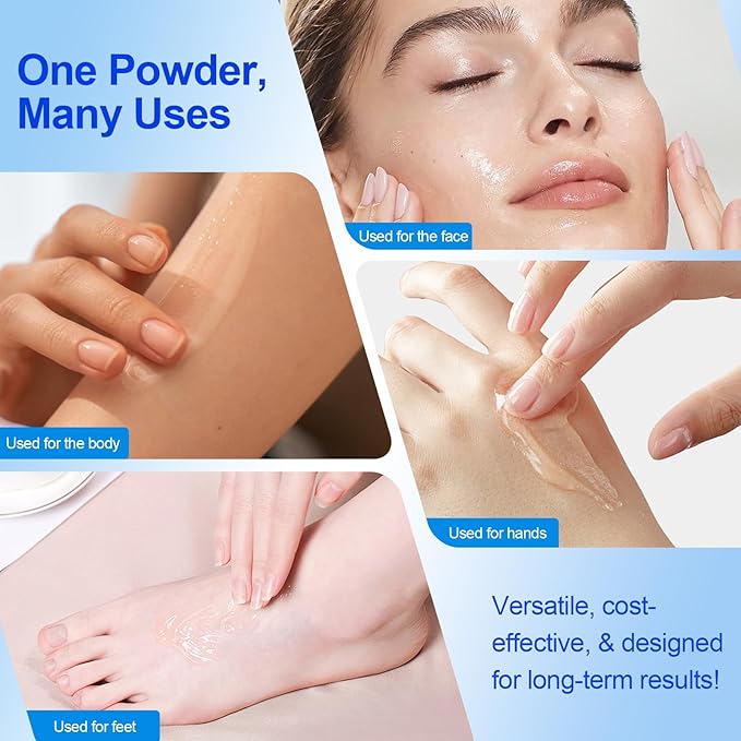 Hyaluronic Acid Powder, Hyaluronic Acid Supplements for Skin Care, Vegan Cosmetic Grade, Low Molecular Weight, Water-Soluble Moisturizing Ingredient for DIY Facial Serum (3.52 OZ)