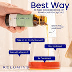 Relumins World's Most Advanced Collagen Drink - 10,000mg w/Glutathione & Antioxidants | USA's No.1 Liquid Collagen, Anti-Aging Spring Glow Essentials | Apple Flavor | Made in USA - 20 Bottles