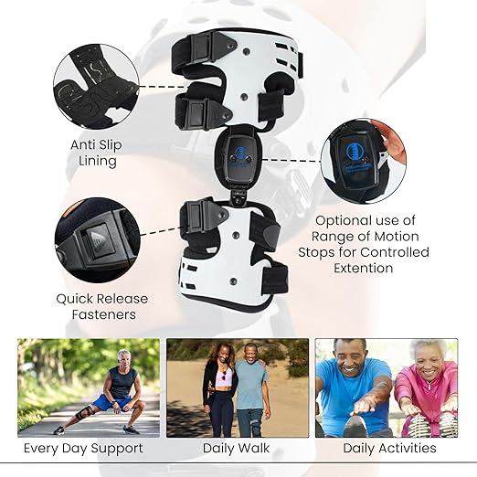 Comfyorthopedic Men & Women UPGRADED OA Unloader Knee Brace, Medial Arthritis Pain & Osteoarthritis Offloader, Best Bone on Bone Cartilage Joint Support L1851 L1843 Built-in Hex Key, Right