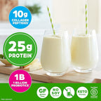 Orgain Protein Powder + Collagen, Vanilla Bean - 25g of Protein, 10g Collagen Peptides, Type I & III, 1B CFU Probiotics, Supports Hair, Skin, Nail, Joint & Gut Health, Gluten Free - 1.6lb