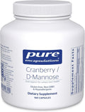 Pure Encapsulations Cranberry D-Mannose - Supports Urinary Tract Health* - with Cranberry Fruit Solids - Vegan & Non-GMO Dietary Supplement - 180 Capsules