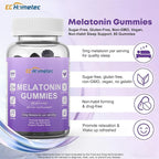 Melatonin 5mg Gummies for Adults – High Potency Fast-Acting Sleep Aid, Sugar-Free Natural Non-Addictive Sleep Support for Falling Asleep Faster & Jet Lag, Mulberry Flavor, 60 Count