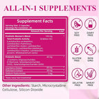 Deepure Probiotics and Prebiotics for Women - 30 Billion CFU Supports Vaginal pH Balance 8 Diverse Strains Enhance Urinary Tract Health Digestive Function & Boosts Immune System 60 Capsules